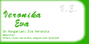 veronika eva business card